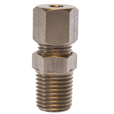 1/8" MNPT x 0.090" OD Stainless Fitting